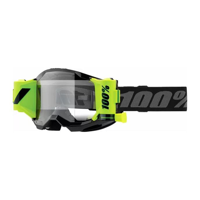 100% MX Goggles Strata 2 Roll Off Forecast Black